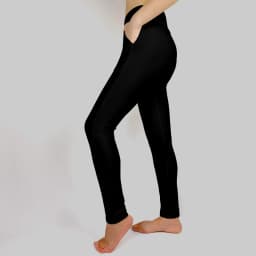 LETSFIND Super Soft High Quaility Leggings Women Pockets Pants High Waist Fitness Elastic Solid Black Inside Pockets Legging