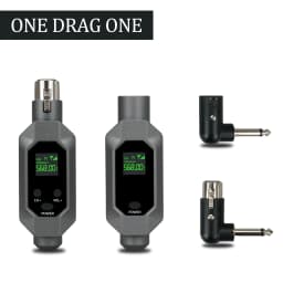 XGES Wireless Microphone Converter XLR Transmitter and Receiver Microphone Wireless System for Dynamic Microphone