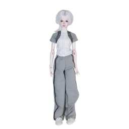 ShugaFairy 1/4 Thugoy A Fullset BJD Bubo Casual Minimalist Everyday Youth Grey-and-White Sportswear MC Resin Ball Jointed Doll