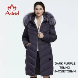 Astrid 2023 Winter new arrival down jacket women with a fur collar loose clothing outerwear quality women winter coat FR-2160