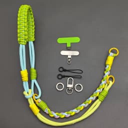 Multi-purpose Adjustable DIY Hand Braided Phone Lanyard Detachable Bag Strap Outdoor Anti-lost Shoulder Strap Accessories