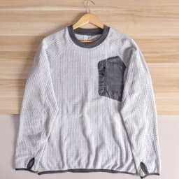 Japanese Style round Neck Fleece Lined Long Sleeve Sweatshirt Men's Color Block Casual Loose Top Breathable Polyester Fabric