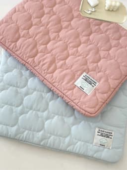 Adorable Cloud Embroidery iPad Tablet Computer Bag Notebook Storage Pouch for 11 13 15 Inch Laptops Digital Accessories