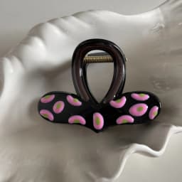 Korean love Epoxy color point grab clip high-end sensual hair volume medium hair grab half tie hair shark clip headwear