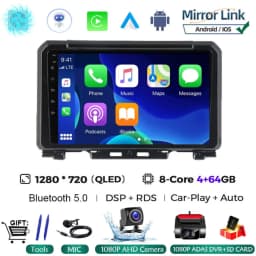 9 Inch Android 16 For Suzuki Jimny JB64 JB74 2018 - 2020 Multimedia Video Player Car Radio Stereo GPS Navigation Carplay