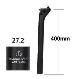 ELITAONE MTB Carbon Seat Post 20mm Offset 25.4-31.6mm Clamp 350-450mm Length Mountain/Road Bike Seatpost Lightweight Design