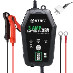 HTRC 3000mA 6V 12V Automatic Battery Charger Pluse Repair Charger for Lithium LiFePO4 Lead-Acid AGM Gel WET Battery Charger