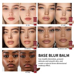 Base Blurring Foundation 5Colors Long Lasting 24H Control Oil Smooth Matte Balancing Shine Base Bronze Cosmetics Makeup