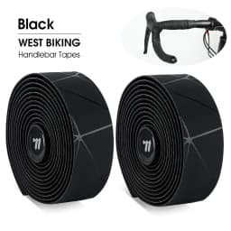 WEST BIKING Bicycle Handlebar Tape Soft EVA PU Bike Bar Tape Professional Cycling Damping Anti-Vibration Wrap With 2 Bar Plugs