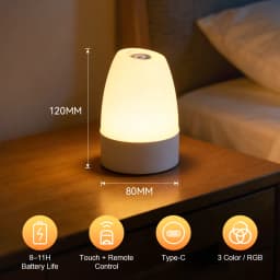 Touch Control Night Light Usb Rechageable Dimmable Touch Lamp Bedroom Portable Table Bedside Night Lamp 5V Decored Light