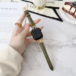 Genuine Band For Apple Watch Leather strap 41mm-45mm 49mm 38mm 40mm 42mm 44mm Slim bracelet iwatch series ultra 2 9 8 7 6 5 4 3