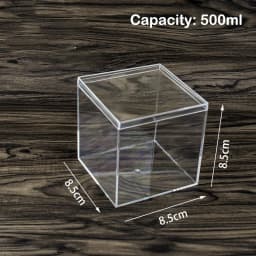 Large Capacity Jewelry Storage Box Clear Acryl Cube Portable Jewelry Storage Earrings Necklace Ring Jewelry Display