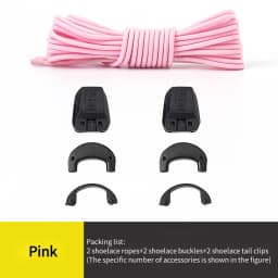 Quick Lock No Tie Shoelaces for Sneakers Salom Easy Install Elastic Shoe Laces with Buckle Anti-Slip Lazy Laces for Daily Shoes