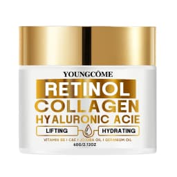 Retinol Face Cream Firming & Smoothing Moisturiser with Collagen & Hyaluronic Acid, Renewing Day Night Cream for Women & Men