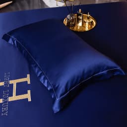Luxury Ice Silk Fabrics Elastic Fitted Sheet Summer Solid Bedding Mattress Protector Cover Queen King Size Bed Sheet Set 4 Sizes