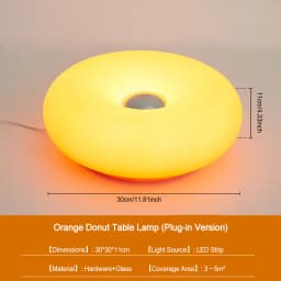 Nordic LED Wall Lamp Creative Donut Design Touch Switch Stepless Dimming For Bedroom Study Room Living Room Indoor Lighting