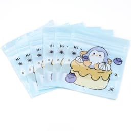 20pcs/lot 10X11cm Cute Ziplock Bag Multiolor Plastic Candy Snack Pouches Cartoon Pattern Reusable Jewelry Gifts Packaging Bags
