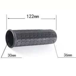 2Pcs Wheelbarrow Rubber Handles Round Tubes Black Replacement Handles Rubber Round Hole Handle Tool PVC Anti Slip Rubber Sleeve