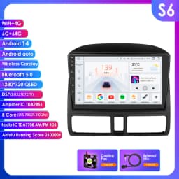 Car Intelligent Systems Carplay Android Auto Radio for Honda CR-V 2 CRV 2001-2006 AutoRadio Car Multimedia Player GPS Stereo DSP