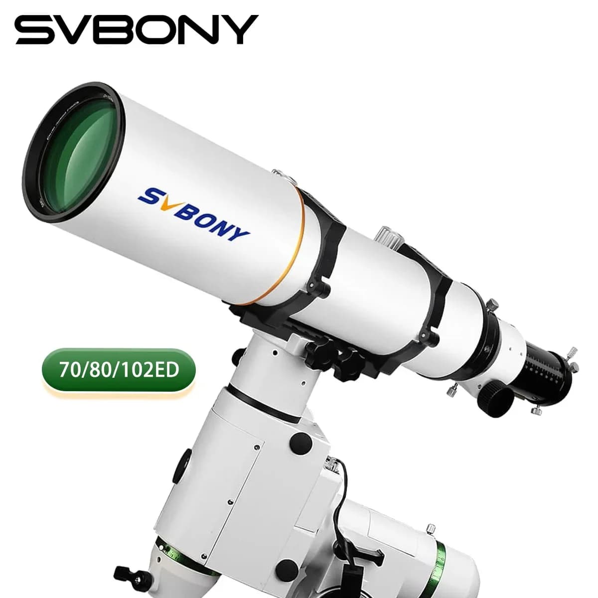 Svbony SV503 Astro Telescope 70/80/102ED Extra Low Dispersion Achromatic Refractor OTA For Exceptional Viewing Astrophotography