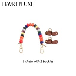 Beaded Decorative Chain Strap For Longchamp Bag Purse Colorful Handhold Destructive Modification shoulder Straps Bag Accessories