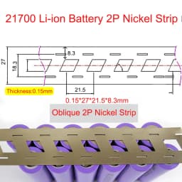 1M/2M Nickel Strip 2P Nickel Strips For 18650/21700 Lithium Battery Welding Tape Nickel Plated Belt