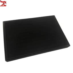 35X24X3Cm Flannel Jewelry Tray 100 Digit Ring Display Storage Jewelry Display Props Ring Trays Dedicated Dustproof Plastic Cover