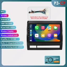Hizpo Android 14 DSP RDS Carplay 4G WIFI BT GPS Head Unit For Toyota Tacoma 2 HILUX 2005-2015 Car Radio Multimedia Video No DVD