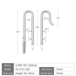Week Aqua Fish Tank 304 Stainless Steel Filter Tube With Surface Skimmer For Inflow And Outflow Of Lily Tubes Aquarium