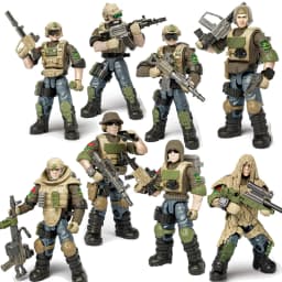 World War Army Military Soldiers Special Forces Model Assemble Building Blocks Bricks Detailed Education Model DIY Birthday Toys