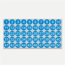 Number Stickers 1-50 Label Number Sticker For Diy Craft Nail Polish Glue Bottle Scrapbooking Diary Stationery Digital Sticker