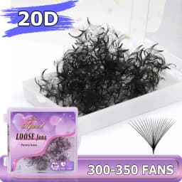 AGUUD 3D-20D Loose Fans Lash Mixed Length Sharp Pointy Stem Promade Volume Fans Eyelash Extension Thin Base Russian Volume Cilio