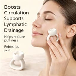 Premium Natural Ceramic Gua sha Tool for Face and Body Lymphatic Drainage Massager Face Lift Sculpts Jawline Reduces Double Chin