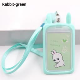 1Pc Cartoon Cat Card Holder Candy Color ID Card Sleeve Retractable Reel Lanyard Identity Credit Cover Case Bank Bus Card Case