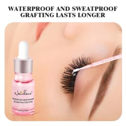 NATUHANA Super Bonder for Eyelash Extensions Quick Drying Lash Adhesive Sealer, Reduces Fumes Irritation, Long Lasting Retention