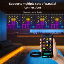 2PCS Smart Curtain Lights LED RGB String Lights with Music Sync APP Remote Control Fairy Lights for Bedroom Party Garden Decor