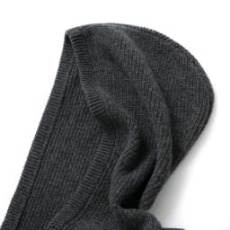 Autumn Winter Thickened One-Piece Scarf Hat 100% Merino Wool Knitted Frostproof Neck Protection Integrated Scarf Hat