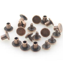 50 Sets 8x6mm(5/16 inch) Round Flat Head Chicago Screw Button Metal Rivets For Leather Craft Spikes And Studs For Clothing