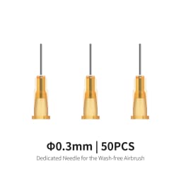 DSPIAE 0.3mm 0.5mm PT-AB Wash-Free Airbrush Specialized Spray Needle 50ml Paint Mixing Bottle Wash-Free Airbrush Accessories