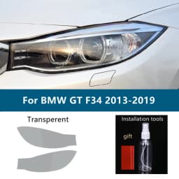 2 X For BMW 3 Series G20 G21 F30 F31 F34 Car Headlight Tint Black Protective Film Protection Transparent TPU Sticker Accessories