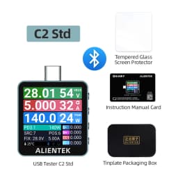 ALIENTEK USB Tester C2 Digital Voltmeter Charging Power Detector PD3.2 Battery Tester Fast Charge Detection Trigger