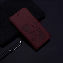Rose Leather Wallet Flip Case For Motorola Moto G14 G54 G55 G84 E13 G04 G24 G34 G13 G23 G53 G56 G86 G85 5G G82 G35 G71 E14 Cover