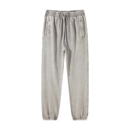 ZODF Retro Autumn Winter Men Batik Washed Cotton Sweatpants Unisex Loose Heavy Weight 420gsm Solid Joggers Pants HY0666