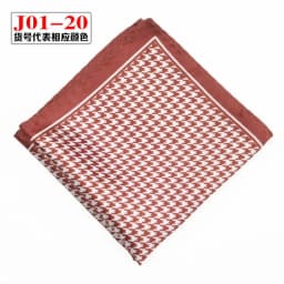 Men Pocket Square Print Real Satin Small Square Scarf Gentleman Business Suit Shirt Chest Scarf Handkerchief 24*24cm