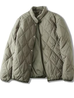 Classic Diamond Pattern! Windproof Waterproof! Lightweight Men's Cotton Jacket Warm Stand Collar Trendy Pure Color Winter Coat