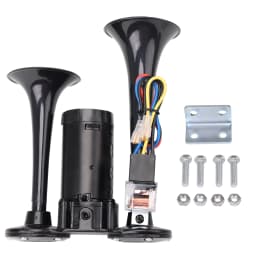 FARBIN 12V 120db Air Horn Double Tube Conjoined Pump Horn With Relay Compressor For Vehicle Truck Boat Motorcycle Accessory