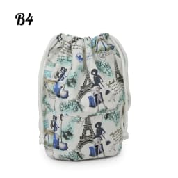 Tanqu New Drawstring Canvas Fabric Inner Pocket Lining for Obasket Obag Handbag Insert for O Basket O Bag
