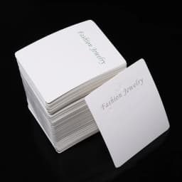 50Pcs Cardboard Paper Package Earring Cards For Ear Studs Hanging Board Plain Jewelry Accessories Display Holder Tag Gift