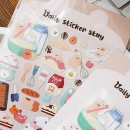 BONITO Cake Desserts Cute Hamster Bakery Stickers Scrapbooking Diy Journal Diary Stationery Sticker School Supplies Gift