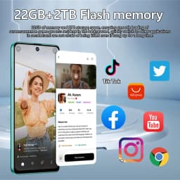 K-Touch Smartphone 5G C27 Ultra Mobile Phones Android Face Unlock Cell Phone 5G Dual SIM 22GB+2TB Smartphone 7.3inch HD 8000mAh Battery Mobile Phone